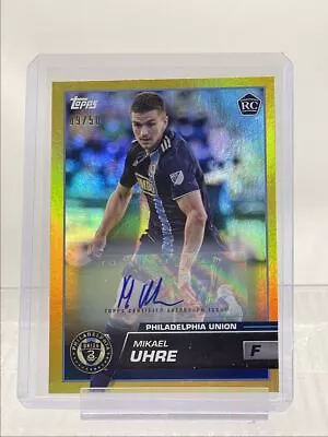 Mikael Uhre 2023 Topps Mls Gold Rookie Autograph Rc Auto /50 Q1378 • $1