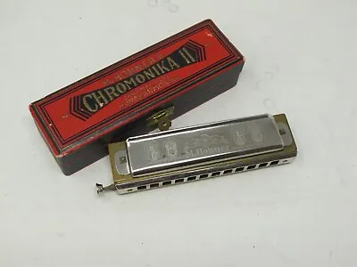 Vintage  Chromonica II  M. Hohner 6” Cased Harmonica - Made In Germany • $50