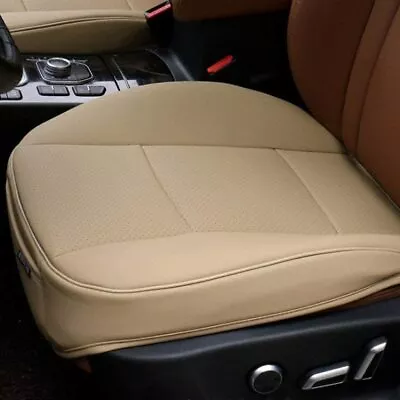 $19.04 • Buy New Sedan Beige Car Front Seat Cover Breathable PU Leather Deluxe Cushion
