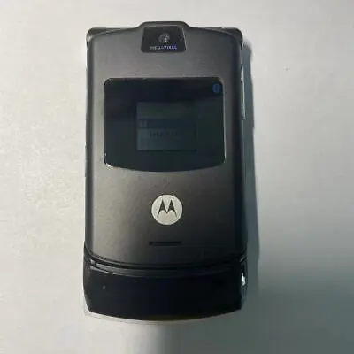 Original Motorola Razr V3 GSM Quad Band Flip Unlocked Old Cheap Cell Phone MP3 • $32.20