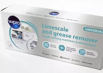 Wpro Universal Professional Washing Machine Limescale Descaler & Grease Remover • £11.99