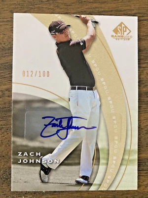 $4.25 • Buy Zach Johnson 2012 SP Game Used Edition #17 Auto. #12/100