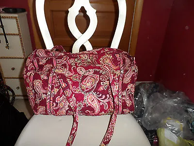 Vera Bradley Small Duffel Bag In Retired Picadilly Plum Pattern • $39.99