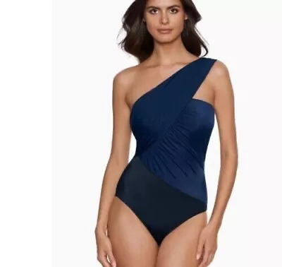 New $170  Magicsuit Colorblock Goddess One Piece Swimsuit 6006073 Navy 10 • $72.50