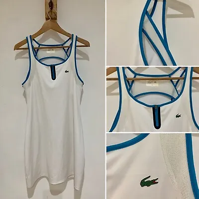 Lacoste Sport Golf Tennis Women's Neoprene Scuba Stretch Dress Size 44 XL 16 • £49.95
