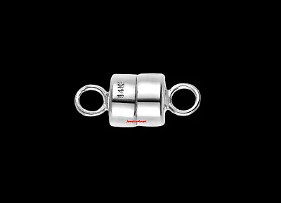 4.5mm 14k MAGNETIC CLASP TINY Converter Extender Solid WHITE Gold RHODIUM USA • $35