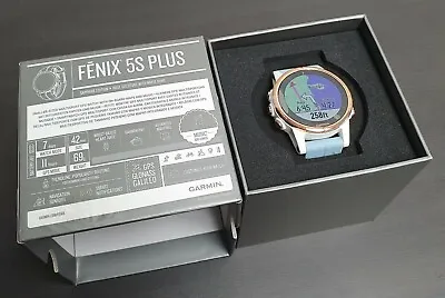 Garmin Fenix 5S Plus Multisport GPS/HRM Sapphire Premium Watch - See Description • $1115