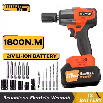 21V Cordless Impact Wrench 1/2  1800Nm High Torque Brushless Drill For Makita • $60.70