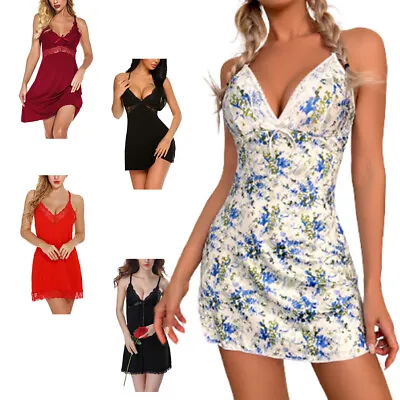 $14 • Buy Sexy Women Lingerie Cami Cotton Lace Chemise Dress Babydoll Sleepwear Nightdress