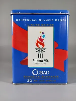 Curad Bandage Tin - Atlanta Summer Olympics 1996 - Vintage • $9.99