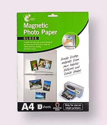 £2.69 • Buy A4 Magnetic Gloss Photo Paper Chiltern Wove 2 Sheets