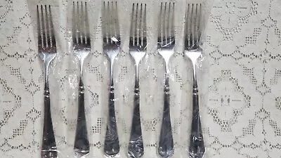 Mikasa French Countryside Dinner Forks 7 3/4  18/10 Stainless Steel Set Of 6 • $49.84