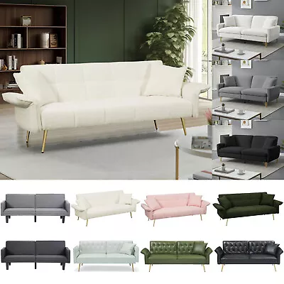 Convertible Sleeper Sofa Bed Futon Sofa Loveseat Couch Folding Recliner Sofa • $185.99