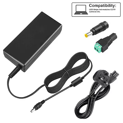 DC12030012A Replacement 12V 5A Power Supply Adapter For Logik LCD TV • £11.49