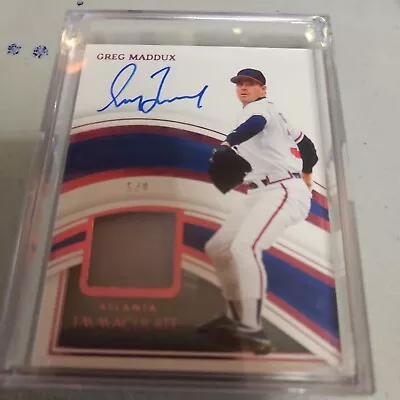 2023 Panini - Immaculate Collection Baseball Greg Maddux | Auto Patch 5/8 • $50