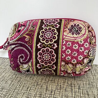 Vera Bradley Small Cosmetic Bag Very Berry Paisley (Retired Pattern) Pink Purple • $8