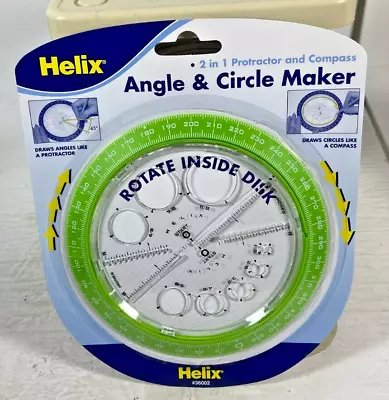 Helix Angle And Circle Maker 360° - Assorted Colour 6 Inch/15cm All In One Tool • $10