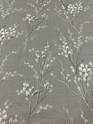 Laura Ashley Pussy Willow Steel Curtain Fabric Only 30m  In Stock • £15