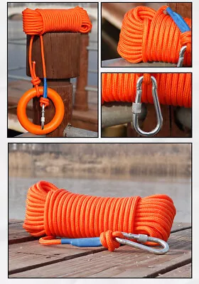 20m Swimming Pool Lifeguard Water Life Saving Rope Line Floating Hand Ring • £14.58