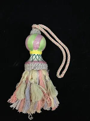 Vintage MacKenzie Childs Stripes Pottery Tassel • $49