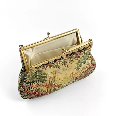 Jolles Original Austrian Petit Point Tapestry Evening Bag 1930's • $27