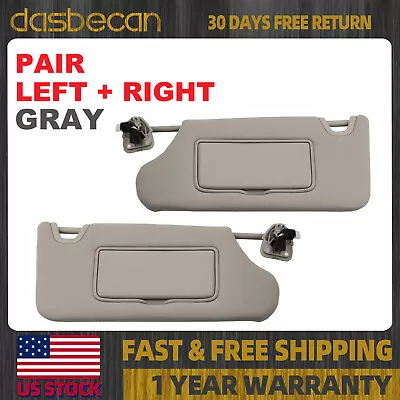 1Pair Gray Sun Visor Left Right W/ Light For Nissan Altima 2013-2018 96401-3TA2A • $39.89