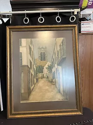 Vtg Maurice Utrillo Print Signed Framed Z512 • $150