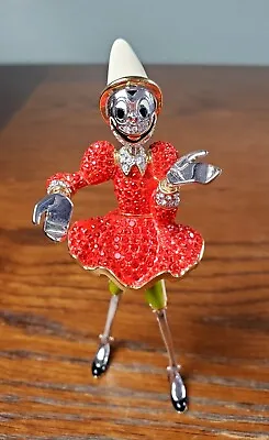 Arribas Disney Figurine With Swarovski Crystals Pinocchio Carlo Collidi Italy • $180