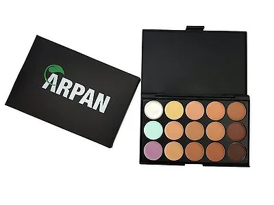 15 Colour Sheer Concealer Makeup Palette Kit Make Up Set CL-15con • £6.99