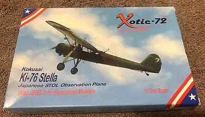 Xotic-72 Kokusai Ki-76 Stella 1/72 Scale Airplane Model Kit SEALED Vintage • $75.20