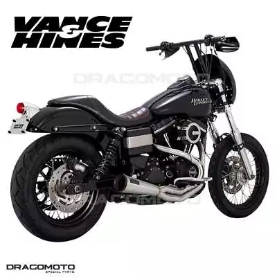Harley FXDB 1584 Dyna Street Bob 2007-2013 27625 Full Exhaust Vance&Hines Sta... • $801.94