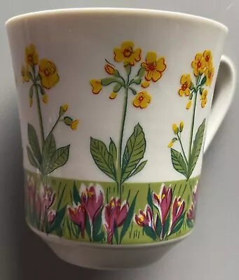 Villeroy & Boch Luxembourg Porcelain Vintage Yellow Floral Tea Cup FREE SHIP USA • $15.29