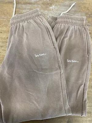 Urban Iets Frans X2 Joggers  Xl  Large Brown Over Dye • £20