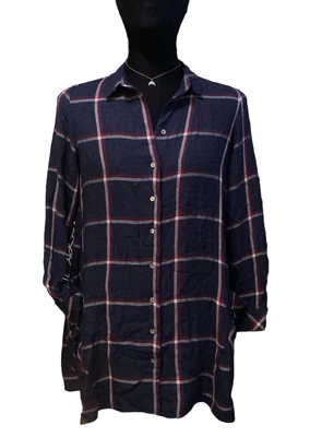 $14.99 • Buy Zara Womens M Button Front Shirt Dress, Collared , Pockets