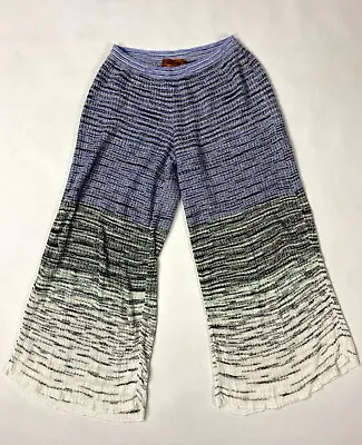 VTG MISSONI HOSE  Chevron Zigzag Wide-Leg  Pants IT 42 / W27 • $135