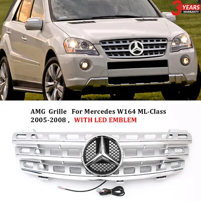 Grille Grill W/LED Star For 2005-2008 Mercedes W164 ML350 ML320 ML63 ML500 ML550 • $75.98