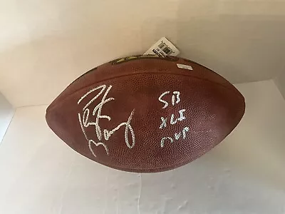 Peyton Manning Signed Auto Super Bowl Football. Mounted Memories COA Sticker • $160.50