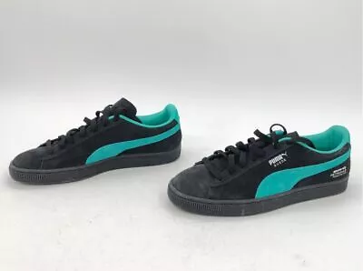 Men's Puma Mercedes-AMG Petronas F1 Black And Green Suede Shoes Size 9.5 • $9.99