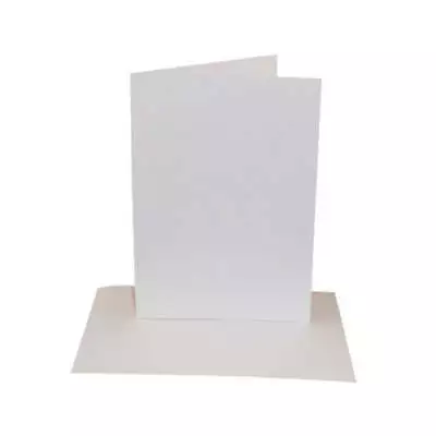 25 Pack - C5 / A5 White Card Blanks & Envelopes - 300gsm • £7.99