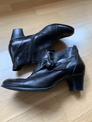 $38.99 • Buy Anthropologie Everybody By BZ Moda Bootie Shoes Sz 9 9.5 EUR 40 Black Knot Zip