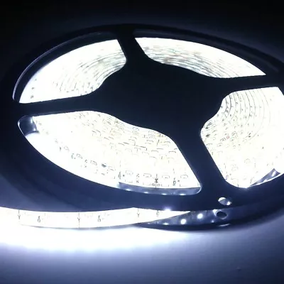$15.99 • Buy Waterproof Cool White 12V 5M 3528 SMD 600 Leds LED Strip Lights Car Boat Caravan