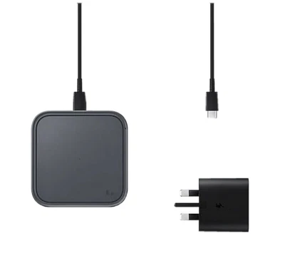 £24.99 • Buy SAMSUNG 15W FAST WIRELESS Qi CHARGING PAD W/ 25W RAPID SMARTPHONE CHARGER USB-C