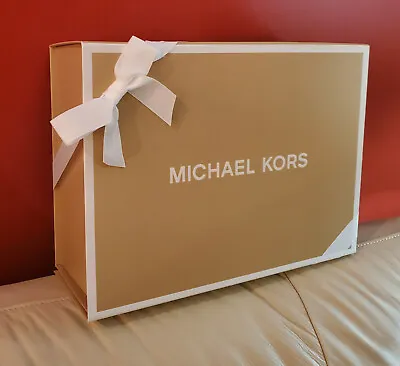 Michael Kors Empty Gift Box W/ White Bow Ribbon Choose XS S M L • $34.95