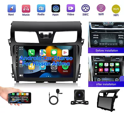 For 2013-2018 Nissan Altima Apple Carplay Car Radio Android 12 GPS FM Stereo • $130.99