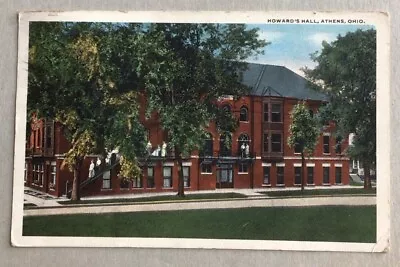 Athens Ohio Howard’s Hall Ohio University 1919 Postcard • $4.95