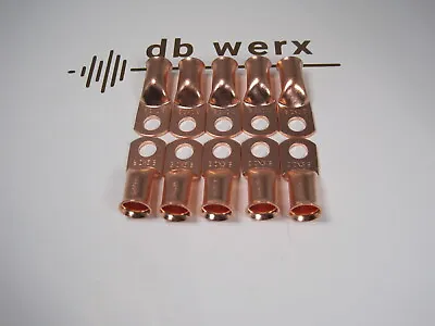 (10) Copper 2/0 Welding Wire Or Oversized 1/0 Car Audio Wire Copper Lugs • $11.99