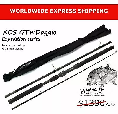 HAMACHI 7'6 XOS GT'n'Doggie Exp 50 - 100lb Japanese Spin Popper Fishing Rod Pole • $94.71