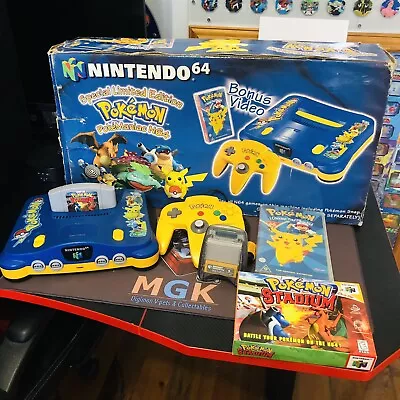 AUSTRALIAN Nintendo 64 Pokemon Stadium ￼Console Box Pokémaniac HOLY GRAIL N64 • $2999