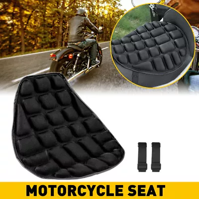 OXILAM Motorcycle Cushion Seat Pillow Pad Pressure Breathable Relief Cover Black • $16.99