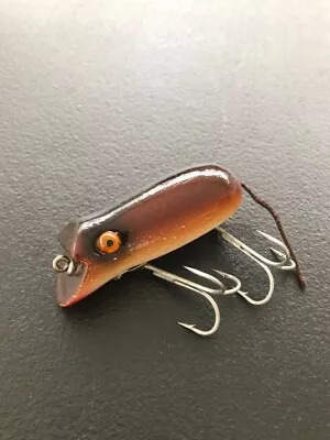 Vintage  Shakespeare Swimming Mouse Brown & Red Fishing Lure • $9.99